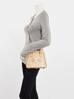 Gucci Beige Smooth Leather 1955 Horsebit Mini Bag